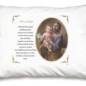 St Joseph Pillow Case - English Prayer